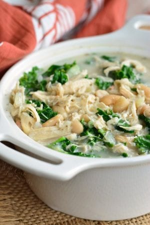 Creamy Chicken and Bean Soup - Will Cook For Smiles