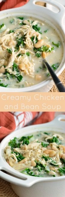 Creamy Chicken and Bean Soup - Will Cook For Smiles