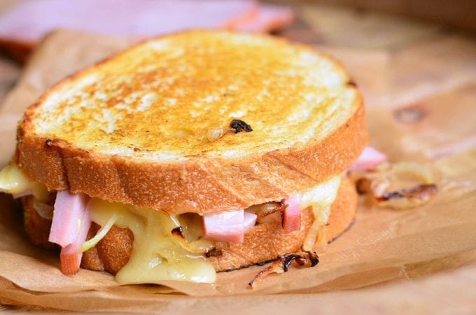 Ham and Brie Grilled Cheese Sandwich - Will Cook For Smiles