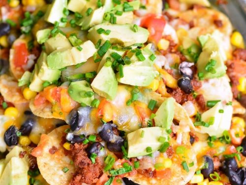 Loaded nachos with beans and chorizo - Chatelaine