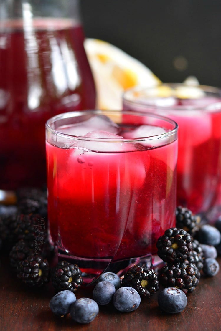 Blueberry Blackberry Iced Green Tea - Will Cook For Smiles