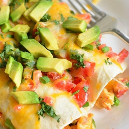 Western Omelet Breakfast Enchiladas - Will Cook For Smiles