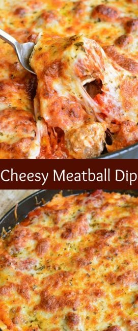 Cheesy Meatball Dip - Will Cook For Smiles