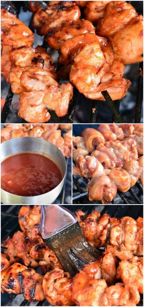 Grilled Spicy Bbq Chicken Skewers Will Cook For Smiles 