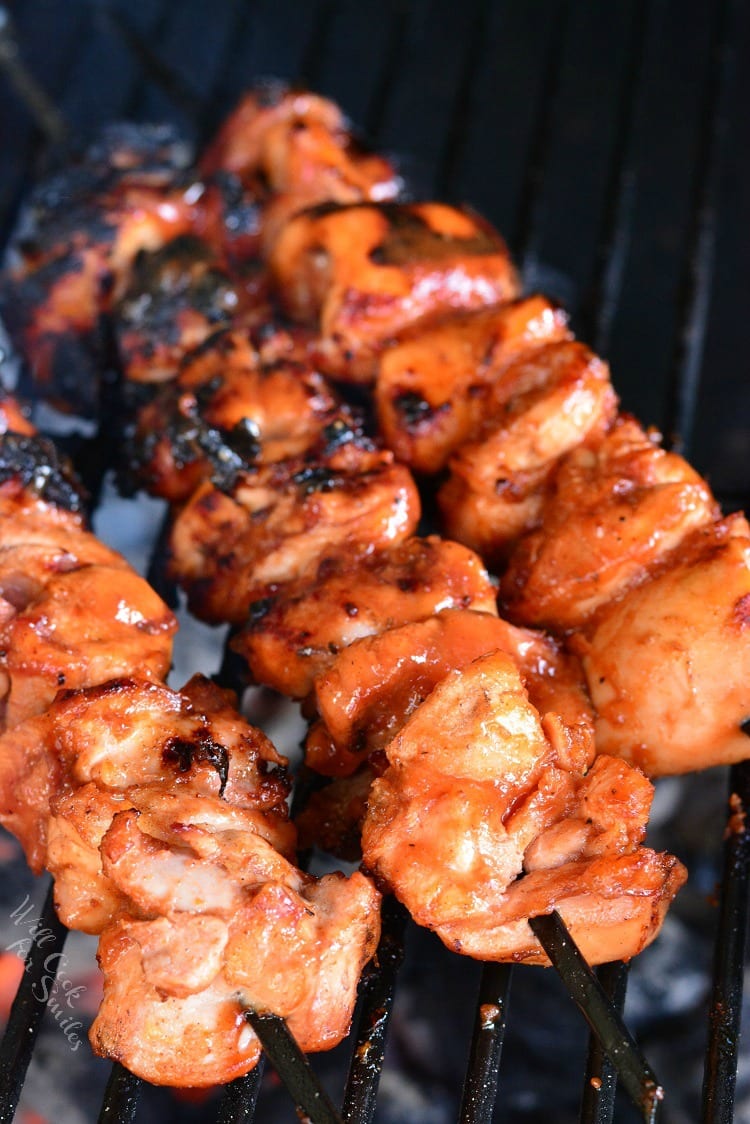 Grilled Spicy q Chicken Skewers Will Cook For Smiles