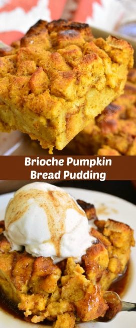 Brioche Pumpkin Bread Pudding - Will Cook For Smiles