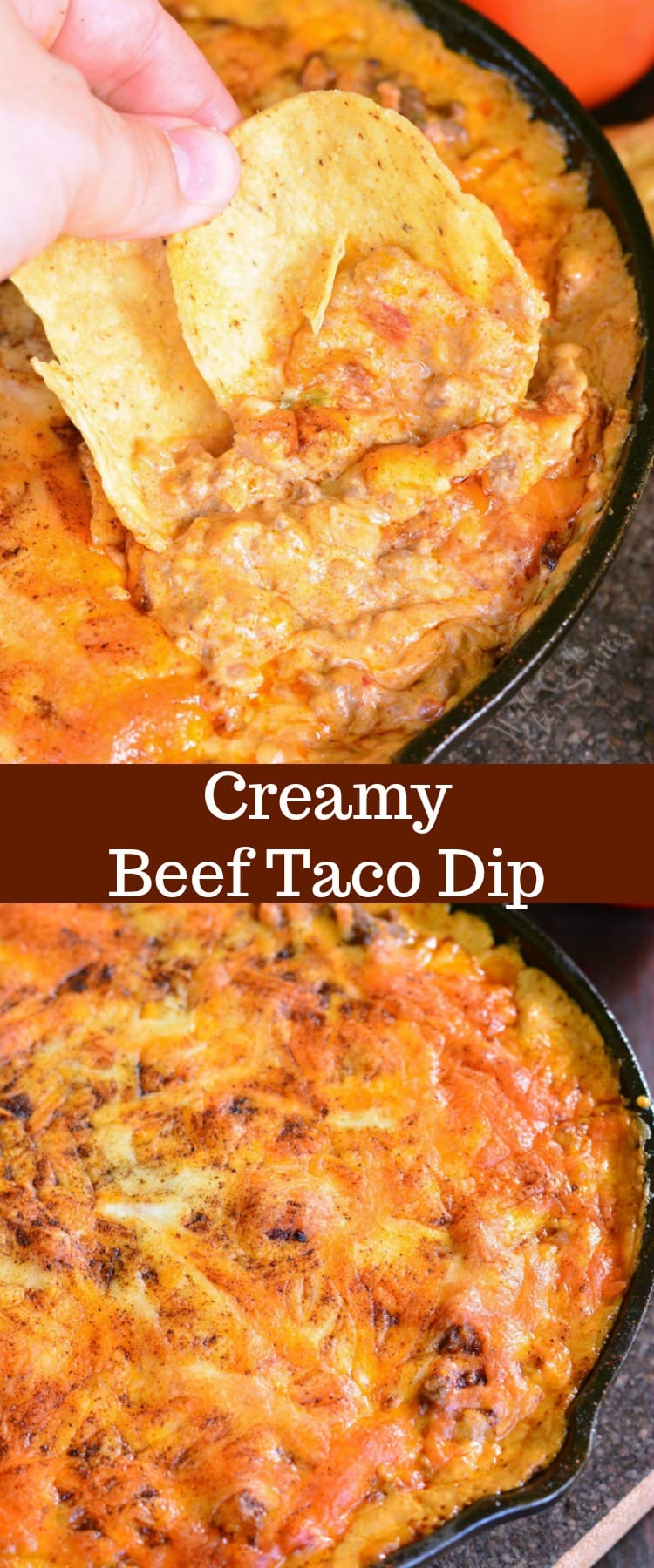 Creamy Beef Taco Dip - Will Cook For Smiles