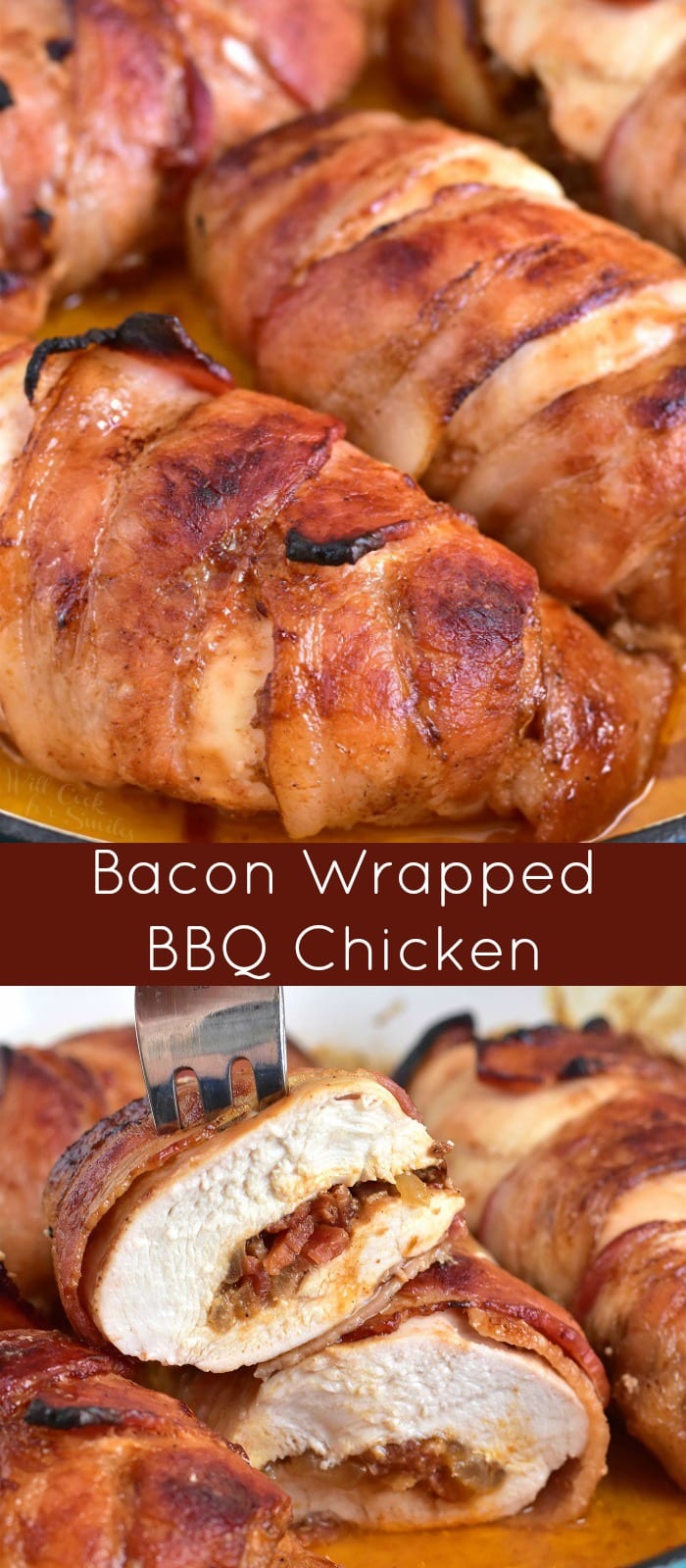 BBQ Bacon Stuffed Chicken Breast - Will Cook For Smiles