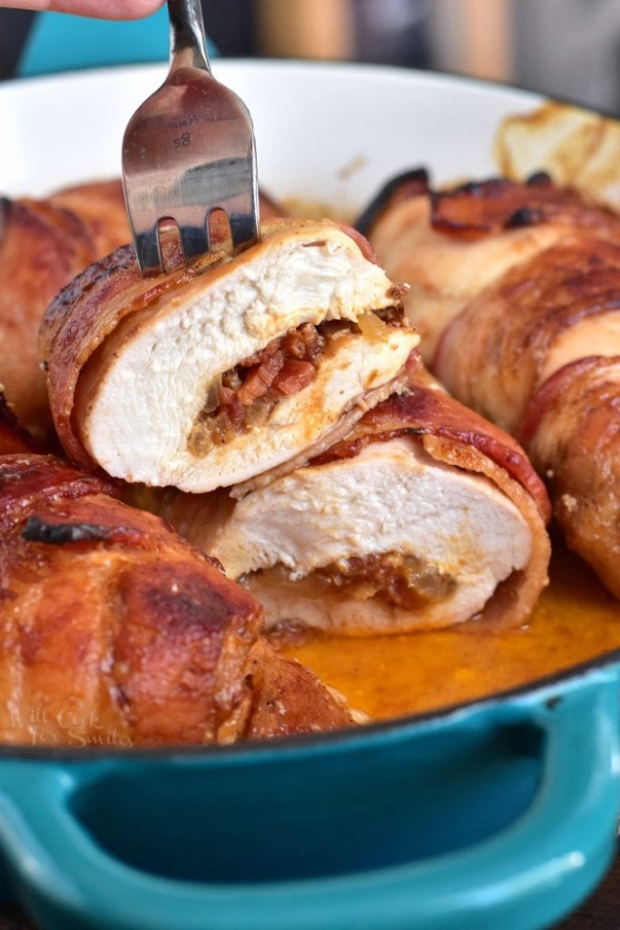 BBQ Bacon Stuffed Chicken Breast Will Cook For Smiles