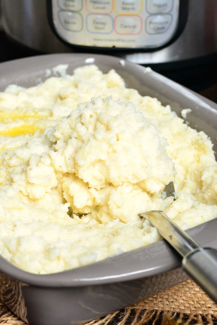 instant pot garlic red skin mashed potatoes