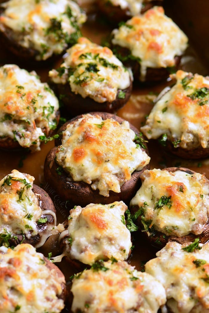 Sausage Stuffed Mushrooms - Will Cook For Smiles