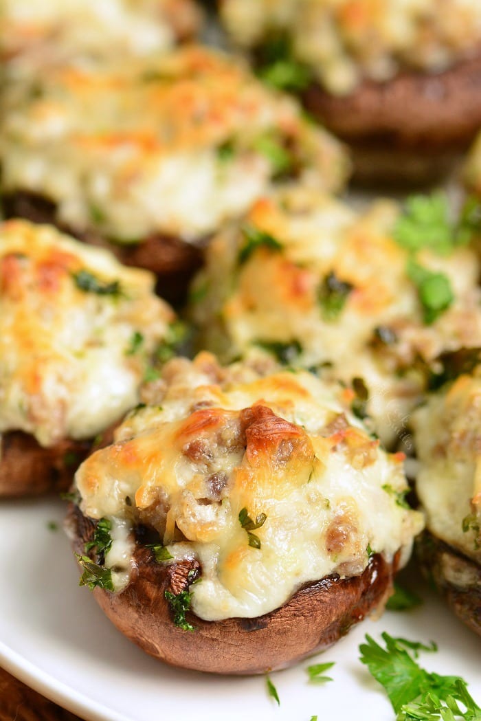 Sausage Stuffed Mushrooms - Will Cook For Smiles