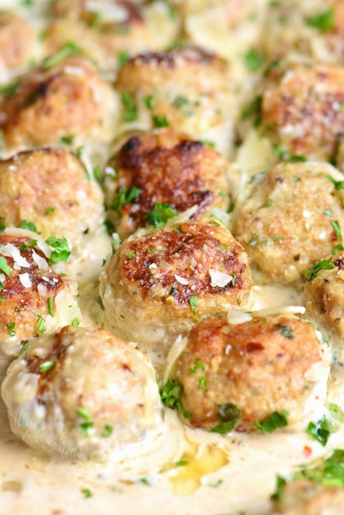 Garlic Parmesan Turkey Meatballs Will Cook For Smiles