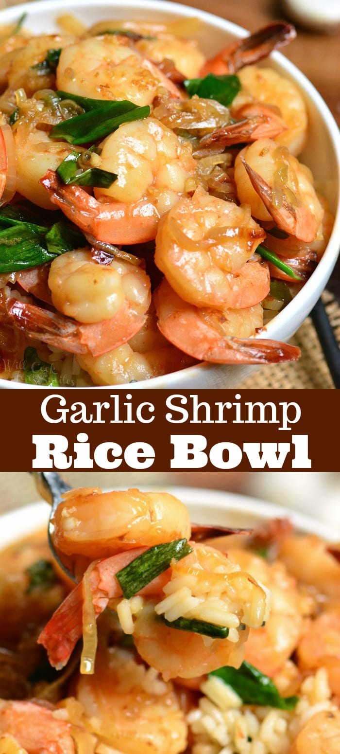 Garlic Shrimp Rice Bowl college 