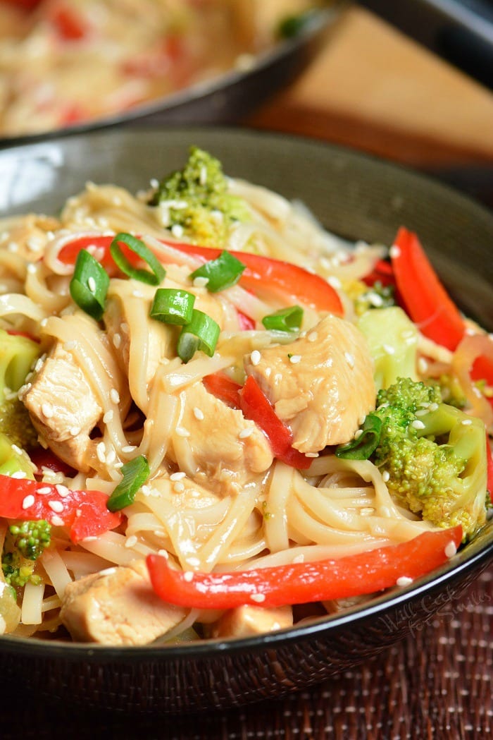 Sesame Chicken with Noodles