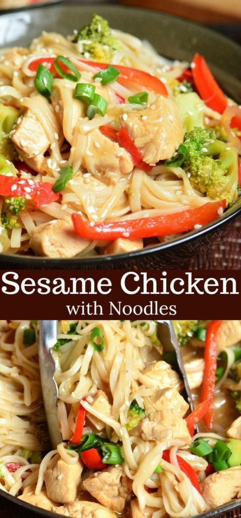 Sesame Chicken with Noodles - Will Cook For Smiles