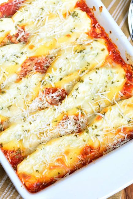 Classic Stuffed Shells Make The Best Stuffed Shells For The Family   Stuffed Shells 4 01 434x650 