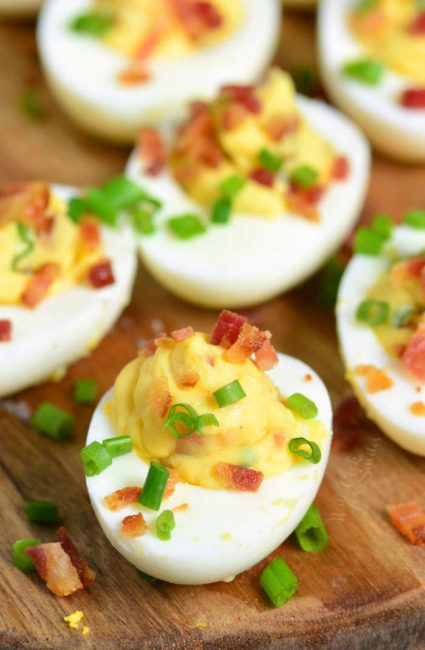 Bacon Deviled Eggs - Will Cook For Smiles