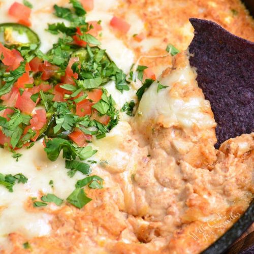 Hot Mexican Bean Dip - Mighty Mrs