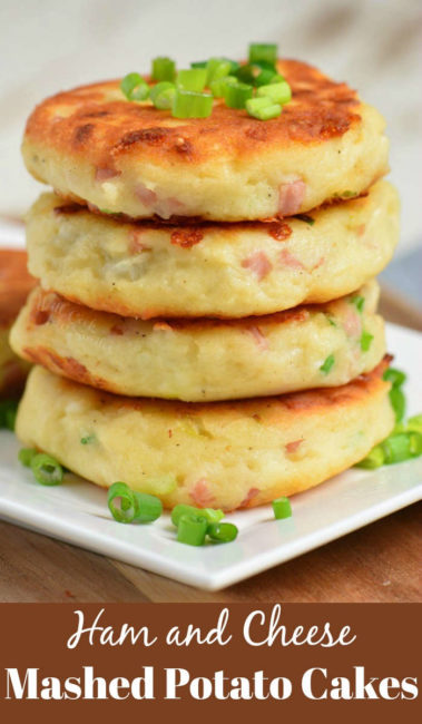 Ham and Cheese Mashed Potato Cakes - Will Cook For Smiles