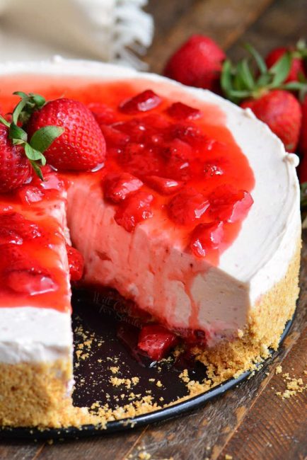 Strawberry No Bake Cheesecake - Will Cook For Smiles