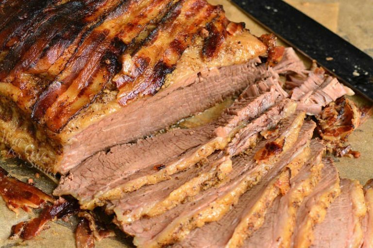 Bacon and Mustard Beef Brisket In The Oven