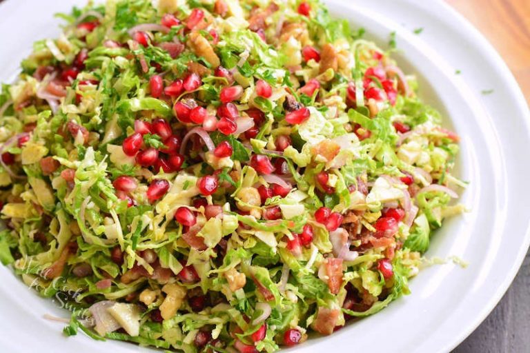 Brussels Sprouts Salad with Mustard Vinaigrette