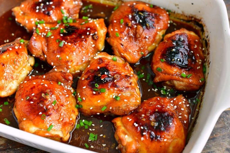 Asian Baked Chicken Thighs - Such a Falvorful and Easy Chicken Dish