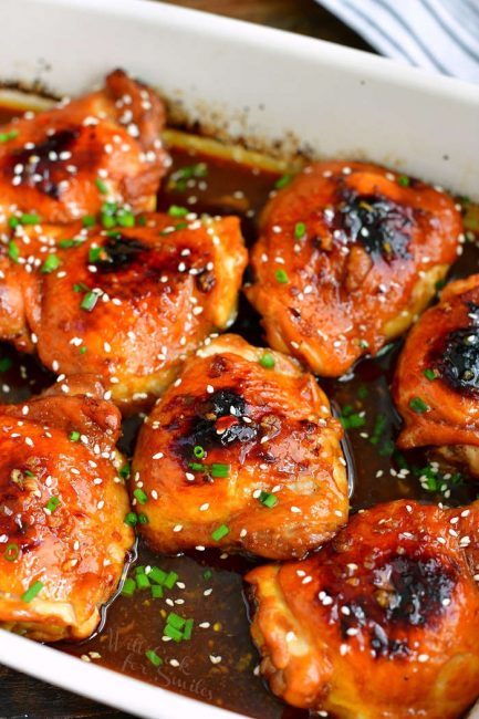 Asian Baked Chicken Thighs Such A Falvorful And Easy Chicken Dish   Asian Baked Chicken Thighs 6 1 433x650 