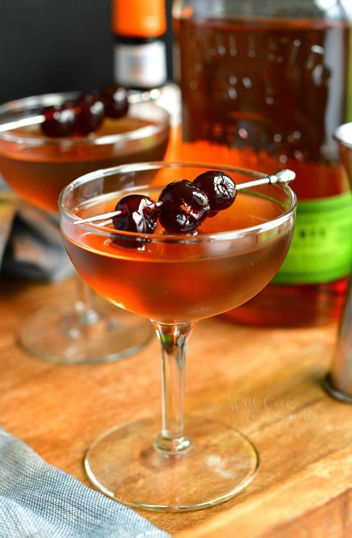 The Black Manhattan Cocktail – Cold Glass