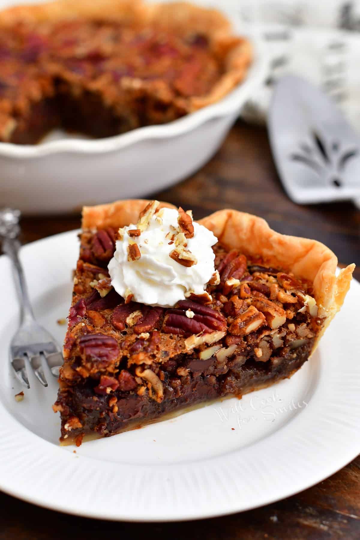 Chocolate Pecan Pie - Easy Classic Holiday Pie With Chocolate Flavors
