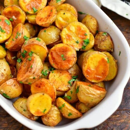 Oven Roasted Potatoes - Easy Roasted Potatoes In Seasoned Butter