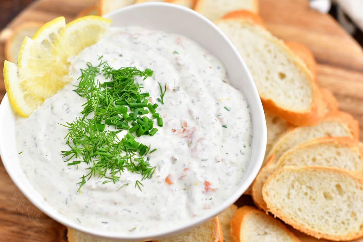 Smoked Salmon Dip (Quick Party Appetizer) - Will Cook For Smiles