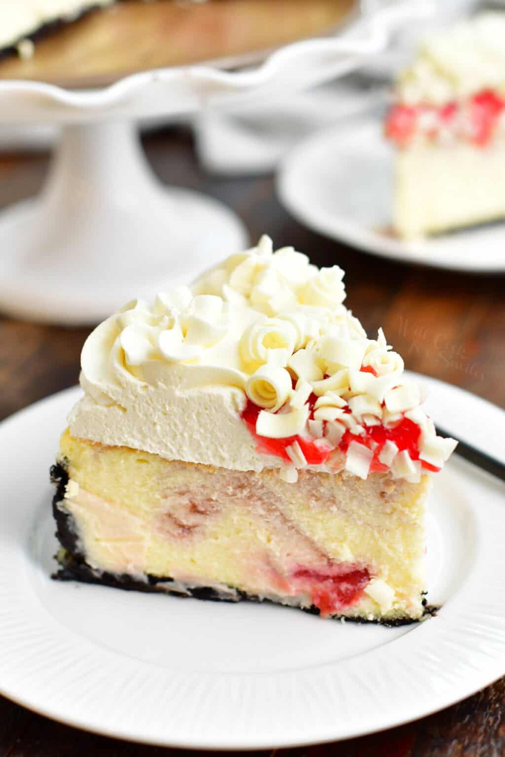 White Chocolate Raspberry Cheesecake - Beautiful Decadent Cheesecake