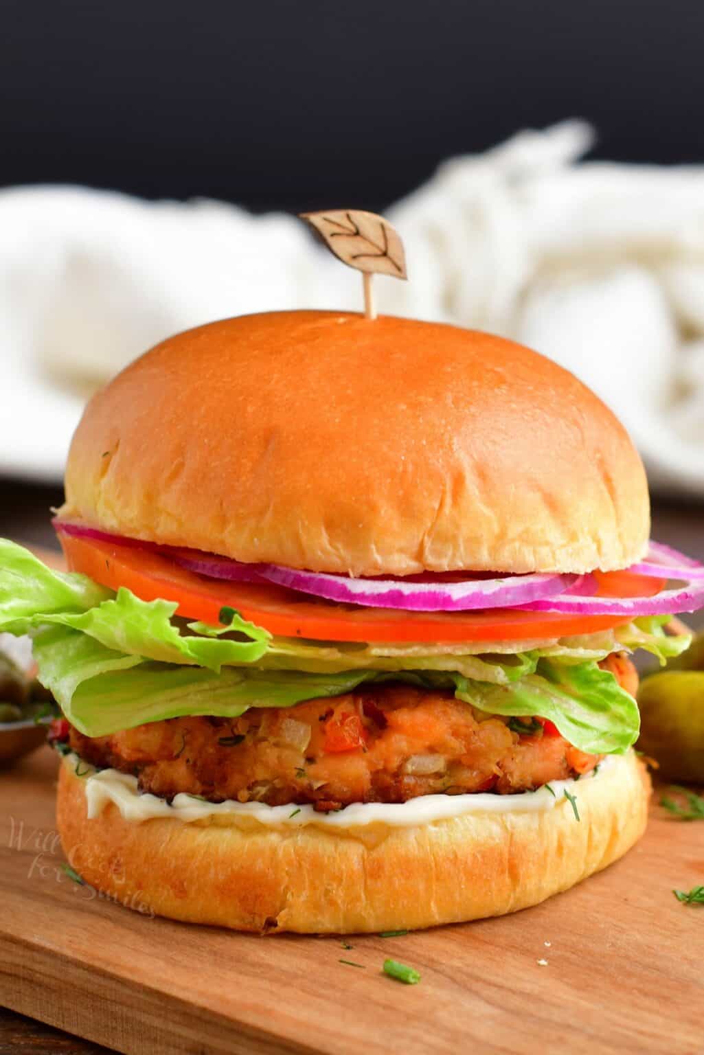 Grilled Salmon Burgers - Made With Homemade Grilled Salmon Patties