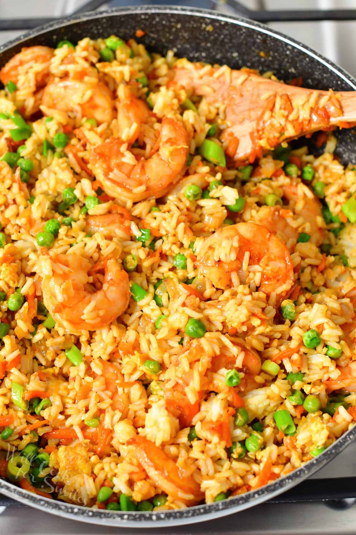 Shrimp Fried Rice - Flavorful Easy Fried Rice Recipe with Sautéed Shrimp