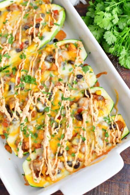 Southwest Chicken Zucchini Boats - Will Cook For Smiles