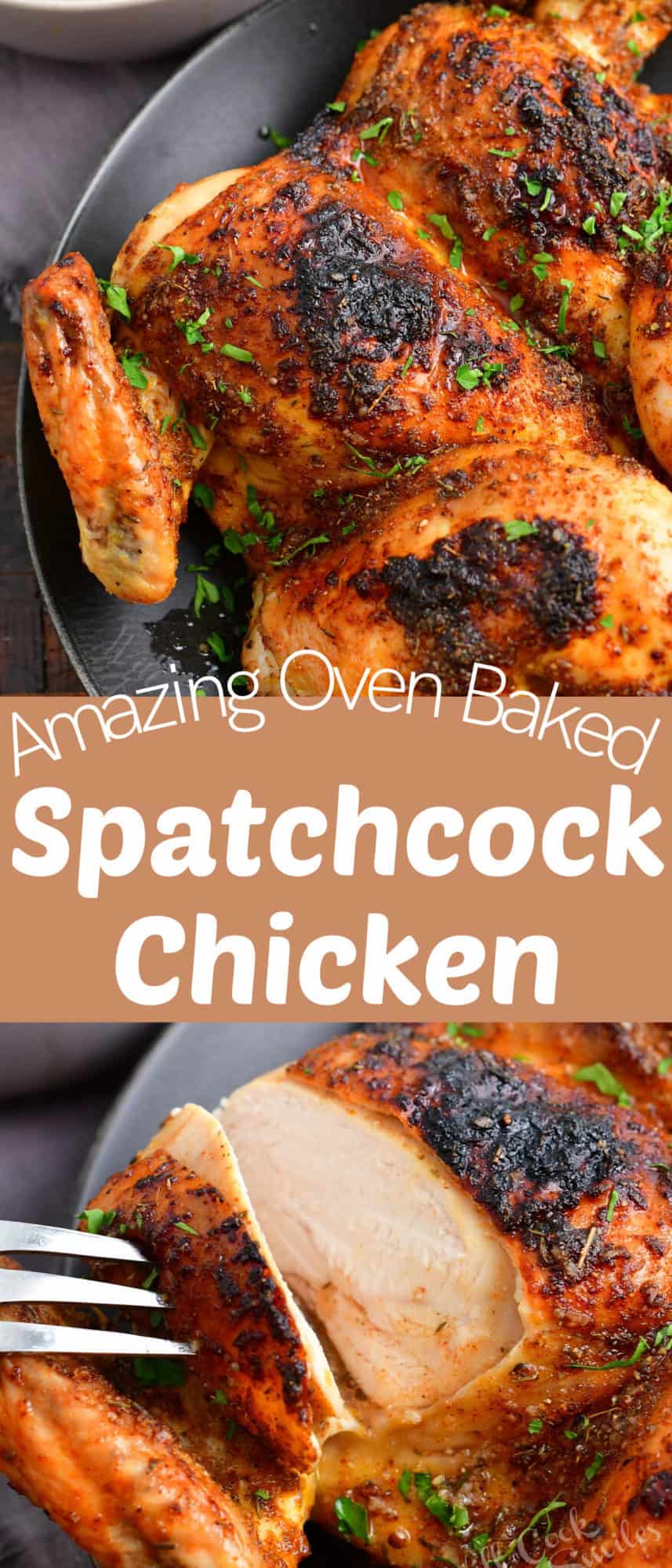 Spatchcock Chicken - Easy Oven Roasted Chicken with Spice Rub