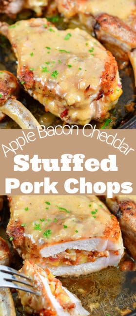 Apple Bacon Stuffed Pork Chops - Juicy Stuffed Pork Chops In The Oven