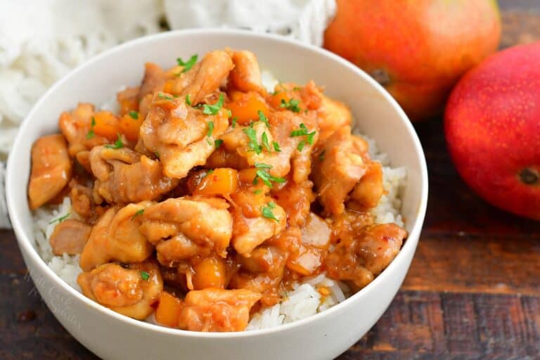 Mango Chicken and Rice - Easy Chicken Dinner with Bright Flavors