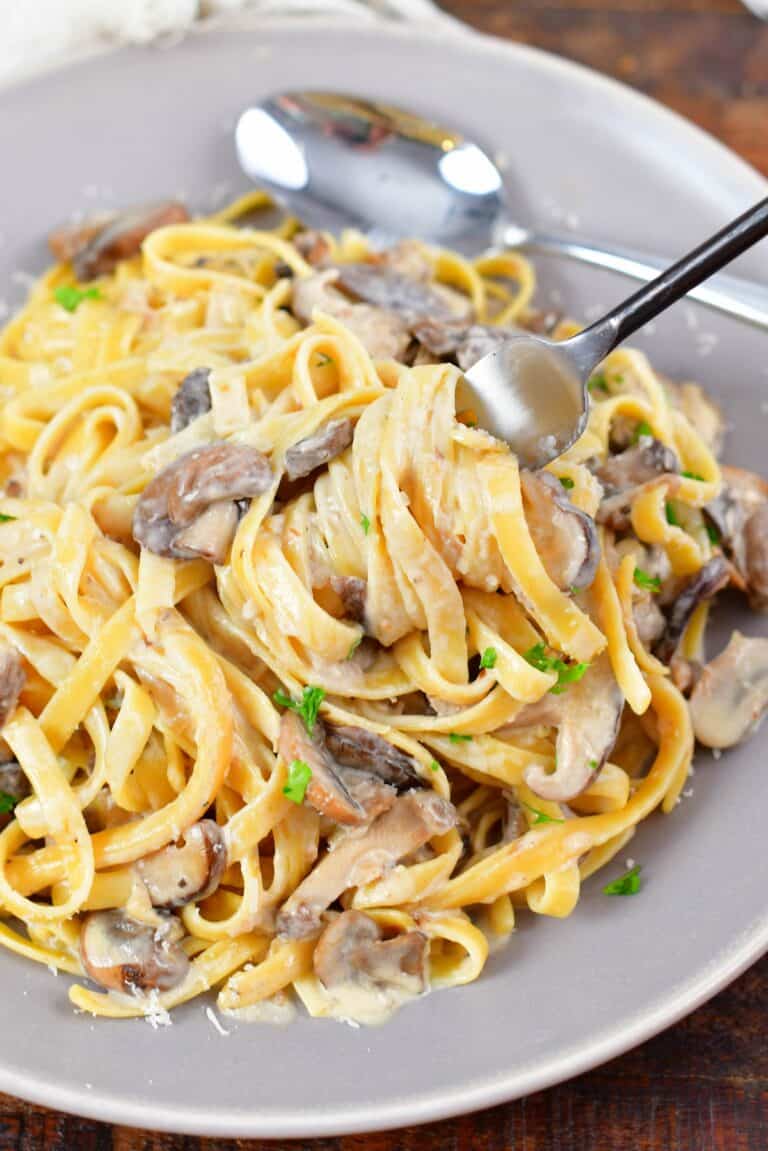 Pasta with Mushroom Sauce - Will Cook For Smiles