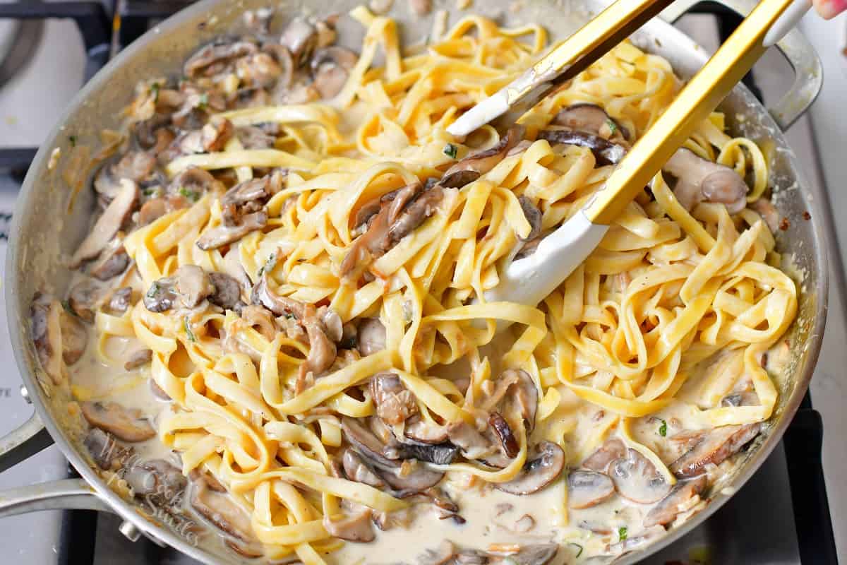 Pasta with Mushroom Sauce - Will Cook For Smiles