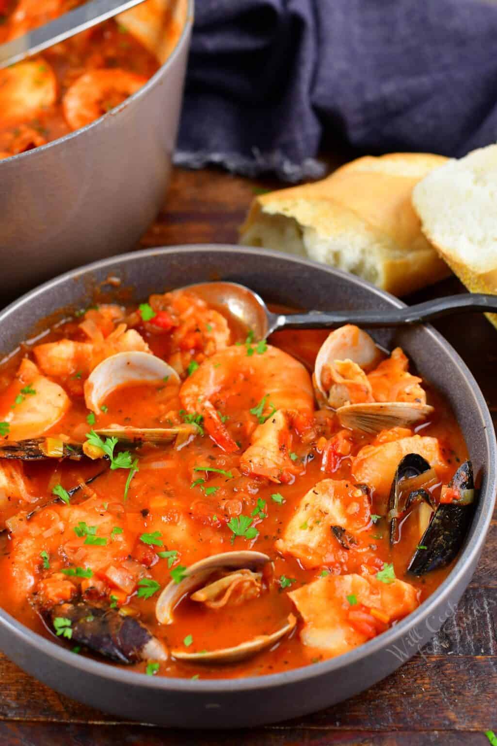 Cioppino Recipe - Italian-American Seafood Stew with Rich Tomato Base!