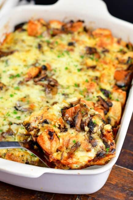 Mushroom Bread Pudding - Will Cook For Smiles