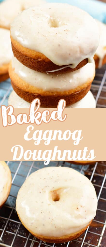 Glazed Baked Eggnog Donuts - Will Cook For Smiles