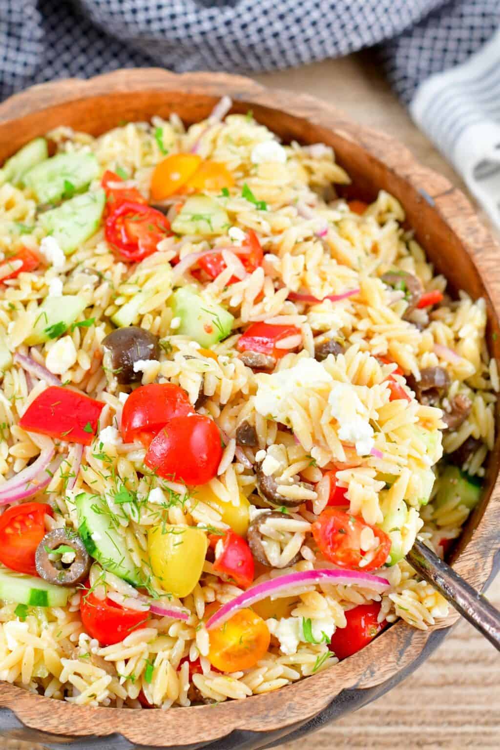 Mediterranean Orzo Salad Will Cook For Smiles