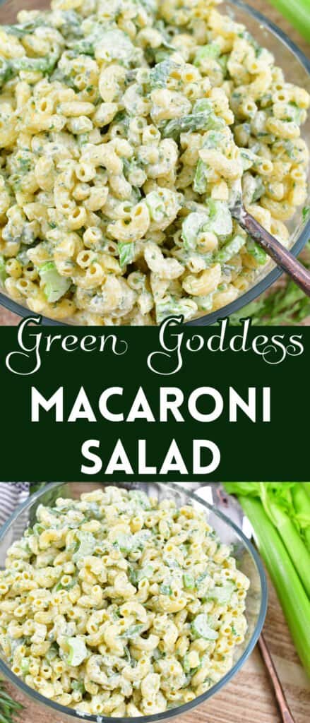 Green Goddess Macaroni Salad - Will Cook For Smiles