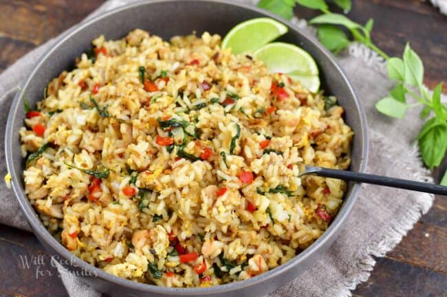 Thai Basil Fried Rice - Will Cook For Smiles