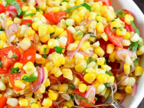 Tomato Basil Corn Salad