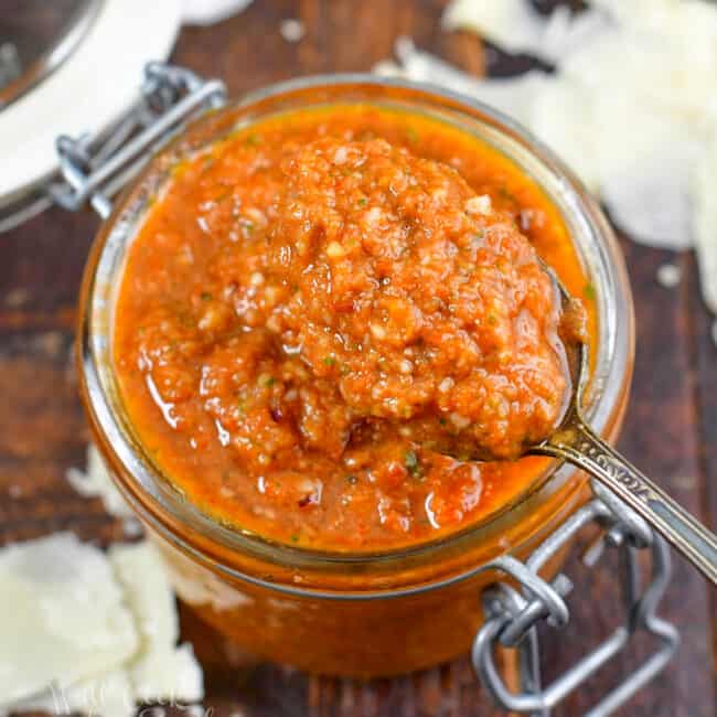 Sun-Dried Tomato Pesto (Pesto Rosso) - Will Cook For Smiles